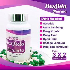 Obat Asam Lambung Iritasi Lambung Radang Lambung Magh Tipes Herbal Hexfida Bharata 100% Asli