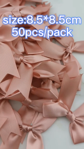 20/50/100Pcs Mini Ribbon Bows Multicolor Small Bows Tiny Decoration Ribbon BowsTwist Tie Bows for Gift Wrapping Hair Clip Flower Bouquet Wedding Birthday Sewing Scrapbooking