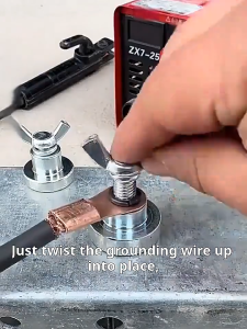 Heavy Duty Magnetic Ground Clamp Super Strong Grip for Welding Auto Repair Metal Fabrication