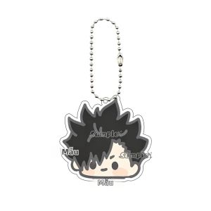 Bandai | Haikyu!! Móc Khóa Acrylic In Hai Mặt Phiên Bản Q - Mặt Dây Chuyền Tooru Oikawa Yu Nishinoya Shouyou Hinata Phụ Kiện Anime Dễ Thương Dành Cho Người Hâm Mộ