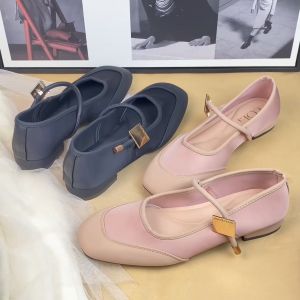 Flat Shoes Wanita Fashion Import Sepatu Kerja Tali Kekinian Bisa COD (Dengan Kotak)