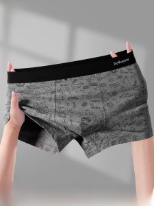 MiiOW | กางเกงบ็อกเซอร์ชายผ้าฝ้ายแท้สปอร์ต ทรงเอวกลาง ระบายอากาศได้ดี กางเกงชั้นในแบบบางสำหรับฤดูร้อน กางเกงบ็อกเซอร์ชายเอวกลางลายดอกไม้