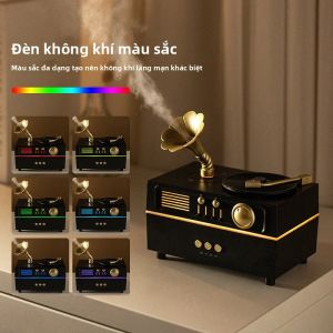 Máy Tạo Độ Ẩm Siêu Âm Phong Cách Cổ Điển Với Liệu Pháp Hương Thơm Đèn Khí Quyển 7 Màu 3 Chế Độ Hẹn Giờ Tạo Độ Ẩm Trong Nhà Cho Văn Phòng Tại Nhà