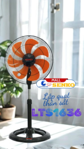 Senko Quạt Điện Đứng 5 -7 Cánh Công Suất 60-75W LTS1636 (65w) - LTS1632 (60W) - DTS1607 (65W) - DTS1609 (60W) - DCN1808 (75W) - DCN1806 (75W) - Hàng Chính Hãng - Bảo Hành 24 Tháng