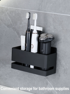 MEIDOO aluminum electric toothbrush holder Wall mounted toothbrush holder sticker installation