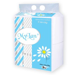 Khăn Giấy Vuông Napkin Mylan Cao Cấp 24x24 Siêu Tiết Kiệm 1kg/gói Cam Kết Chất Lượng
