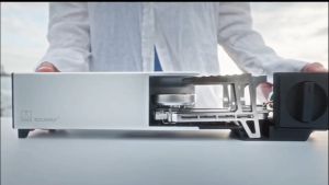 YOCAMILY Camping Small Portable Gas Stove Silver Lightweight BBQ Burner Camp Stove with Carrying Bag Outdoor Picnic Hiking