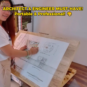 CEA Drafting Board | Portable Drawing Table | Laminated Natural Wood Easel for Archi Engr Artist | 18x24 20x30 24x36