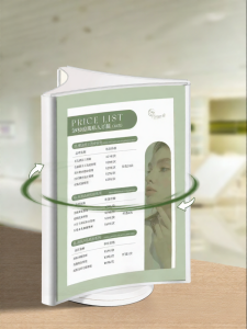 MINGZHUO | 3-Sided Rotatable A4 Display Stand