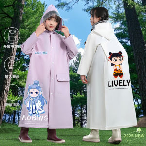 Zhaotong Childrens Raincoat School Uniform Special New Style with Backpack Position for Girls Boys Going to School Raincoat
