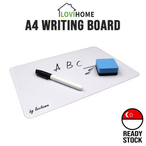 SG A4 Writing White Board Compact Slim 1mm Erasable Dry Erase Marker Whiteboard School Children Drawing