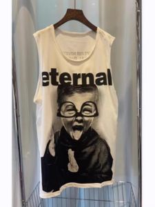 plus Size Mens Cotton Vest Summer Sporty Sleeveless Top Trendy Backless T-Shirt Breathable Moisture-Wicking round Neck Sweat Vest