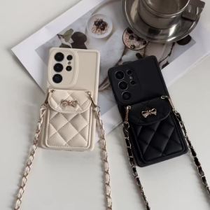 Crossbody Card Holder Wallet Phone Case For Samsung Galaxy S26 Ultra S25 Edge S24 S23 FE S22+ Plus Shockproof TPU Matte Cover
