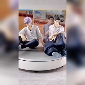 Bandai | 10CM Jujutsu Kaisen Anime Satoru Gojo & Geto Suguru Yumemirize Sitting Posture Action Figure Genuine Model Figurine Toy