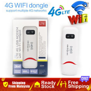【Shipping From Malaysia】4G LTE USB Modem Dongle 150Mbps Unlimited Hotspot Portable WIFI Router Sim Card WiFi Hotspot Modified Unlimited WiFi Wireless Network