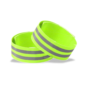 DÂY ĐEO PHẢN QUANG MINI 1 CẶP | BĂNG DẠ QUANG CO GIÃN VELCRO | CHẠY BỘ ĐÊM ĐẠP XE GIAO HÀNG AN TOÀN