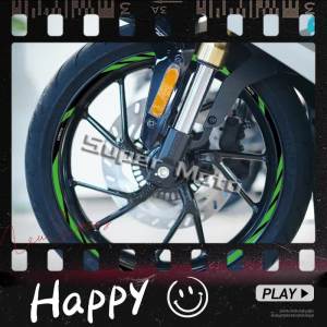 For CFMOTO 450SR 250SR 250nk 150NK 400NK 650NK 650GT 800nk 1250tr-g 450sr Motorcycle Reflective Wheel Sticker 17″ Rim Decal Stripe Tape Accessories