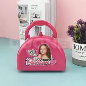 DUONET Portable Make Up Set Kids Toys for Girls Nail Polish Lipstick Comestic Pretend Play Toy Mainan Budak Perempuan