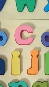 HZ Puzzle ABC dan Number Timbul Jumbo Murah Chunky Puzzle Anak Kayu 3D Puzzle Huruf dan Angka Jigsaw Wooden Mainan Edukasi