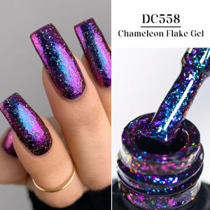 7ml Chameleon Glitter Sequins Gel Nail Polish Aurora Laser Semi Permanent Nail Gel Varnish Hybrid Soak Off UV Gel For Manicure
