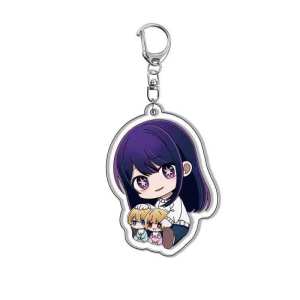 Bandai | My Star Child Acrylic Keychain Hoshino Ai Hoshino Ruby Anime Accessory Key Ring