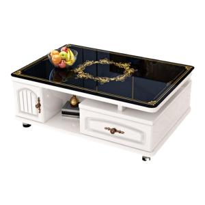 Modern Minimalist TV Cabinet Tea Table Combination Home Living Room round Corner Extendable Storage Furniture Home Decor