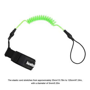 Surf Safety Leash Coiled Hand Rope Hook for Bodyboarding Small-Medium Waves Leash   Strap Coiled SUP Leash for Training Exercise