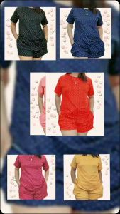 terno polka short high quality product fit up to large