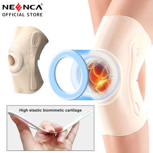 NEENCA Thin Compression Knee Brace Support Adjustable Knee Sleeve with Patella Pad Bilateral Stabilizers for Arthritis Runner Knee Patellofemoral Syndrome Knee Instability