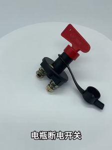 Universal 12V/24V Car Battery Disconnect Switch Heavy Duty Battery Kill Switch Power Cut Off Master Isolator Anti-Leakage Switch with Key for Truck Auto Boat [150A M8 / 300A M10]