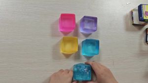 Soft Glutinous Gel Filled Sensory Cubes Fidget Toys TPE Non-toxic Office Stress Relief Slow Rebound Maltose Squeeze Toys
