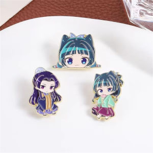 Chibi Jinshi Maomao Enamel Pin The Apothecary Diaries Badge Cute Cartoon Jewelry Anime Fan Gift Accessories