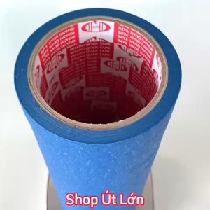 Băng keo giấy màu xanh dương rộng 2cm dài 25 mét lõi giấy 3mm 1 cây 15 cuộn giá tại xưởng