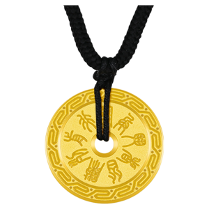 Traditional Handcrafted High-Purity Gold Pendant