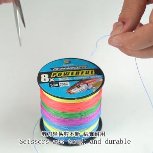 Fishing Line Jalinan PE x4 x8 300m Tarik Tes 35kg Kuat Senar Pancing Anti Gigitan Garis Memancing