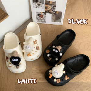 Cute Summer Hole Hole Sandals Womens Beach Coast Thick Bottom EVA Headed Slippers Anti-Slip Slippers Outdoor Wear