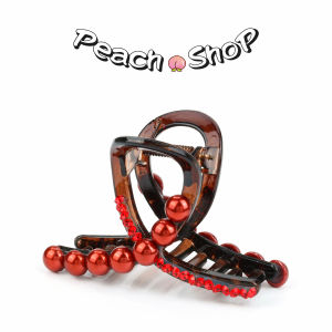 High-End Crystal Pearl Hair Clip Shark Clamp Korean Style Fashion Jewelry Hair Accessories Side Bun Grab Clip  out