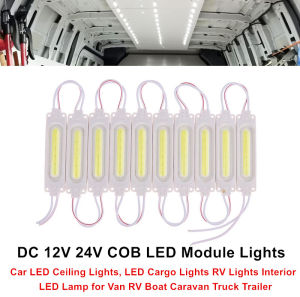 Angelila DC 12V 24V COB LED VAN đèn nội thất bộ dụng cụ mô-đun LED đèn trần cho xe tải xe Phương Tiện Ô tô Caravan trailers thuyền xe buýt RV phòng Cargo ánh sáng trắng (9 màu sắc cho bạn lựa chọn)