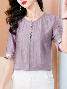 DAIXIANGFEIZI | Summer Breathable Loose Blouse Short Sleeve