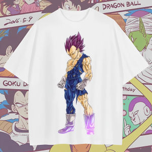Bandai | Dragon Ball GT Mens and Womens T-shirt Vegeta Anime Tee Summer Spring Boys Short Sleeves Trendy Brand Parent-child Outfits