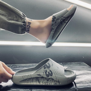 Coconut Slippers Summer Mens Breathable plus Size Non Slip Soft Bottom Athleisure Youth Beach Sandals