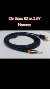 Dây tín hiệu 1 đầu 3.5 ra 2 đầu AV hoa sen (giá 1 sợi) - Dây Audio 3.5mm ra 2 đầu RCA