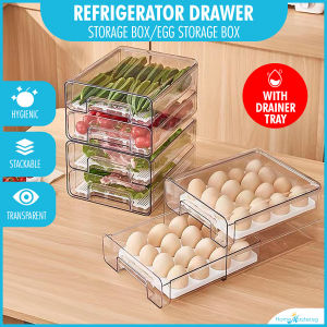 Refrigerator Drawer Storage Box Organizer