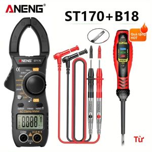 ANENG | Máy Đo Kẹp Điện Tử ANENG ST170 Với Bút Thử Điện Áp B18 Máy Đo Điện Áp Dòng Điện AC/DC Điện Trở Điện Dung Dành Cho Thợ Điện