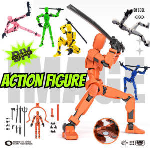 7 Weapons 13 Jointed Movable Action Figures with Magnet Shapeshift Robot 3D Printed Assemble Toys