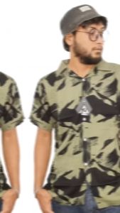 Kemeja Pria Abstrak Vintage Casual Lengan Pendek Retro Bahan Rayon Viscos Adem Kemeja Hawaii Murah