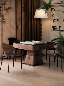 Multifunctional Automatic Adjustable Solid Wood Mahjong Table