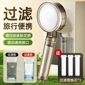 Supercharge Your Shower Experience Portable Travel-Friendly Bathing Spray Head with Advanced Water Filtration for Home Beauty Skin Care