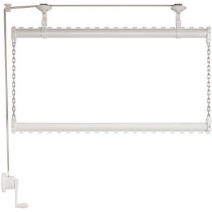 MINGZHI | Side Mounting Hand Crank Adjustable Double Layer Clothes Drying Rack
