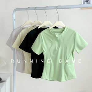 Womens Badminton Yoga Fitness Pilates Top Quick Dry Breathable Sportswear Summer Luxury Sensation Short Sleeve Running